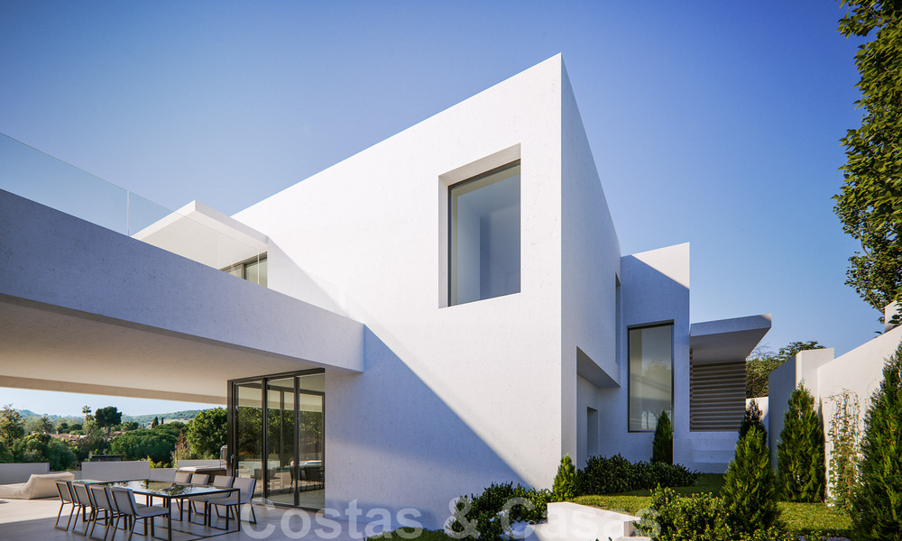 Villas modernes neuves avec vue sur la mer à vendre, situées dans une communauté fermée à Benahavis - Marbella 31570