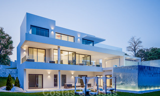 Villas modernes neuves avec vue sur la mer à vendre, situées dans une communauté fermée à Benahavis - Marbella 31572 