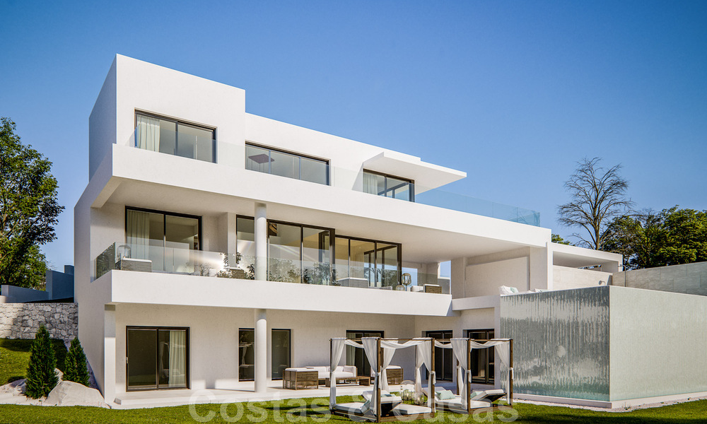 Villas modernes neuves avec vue sur la mer à vendre, situées dans une communauté fermée à Benahavis - Marbella 31573