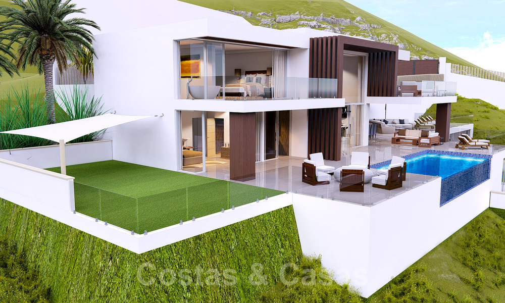 Terrains à bâtir à vendre avec vue panoramique sur la mer et la montagne dans une propriété de luxe à Marbella - Benahavis 32291