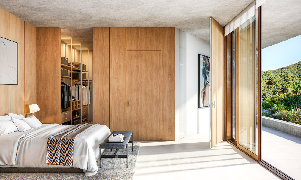 Vente de villas écologiques et durables, intégrées dans leur environnement naturel, avec vue sur la vallée et la mer, dans une station balnéaire fermée à Benahavis - Marbella 31920