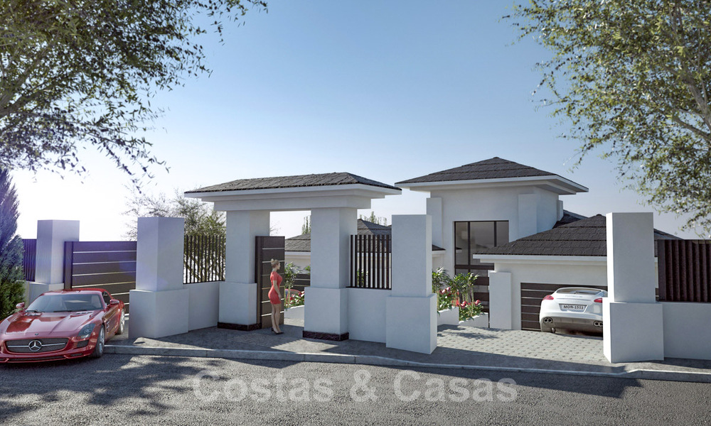 Villa contemporaine de nouvelle construction à vendre avec vue imprenable sur la mer à Marbella, à proximité des plages et du centre 32149