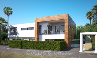 Villas modernes de construction neuve à vendre avec vue imprenable sur la mer à Marbella, à proximité des plages et du centre 32153 