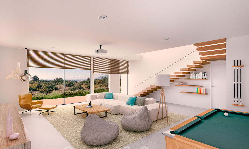 Villas modernes de construction neuve à vendre avec vue imprenable sur la mer à Marbella, à proximité des plages et du centre 32157
