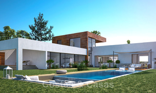 Villas modernes de construction neuve à vendre avec vue imprenable sur la mer à Marbella, à proximité des plages et du centre 32159 
