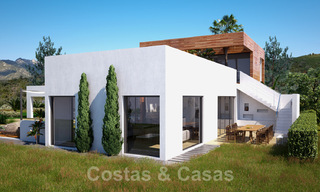 Villas modernes de construction neuve à vendre avec vue imprenable sur la mer à Marbella, à proximité des plages et du centre 32160 
