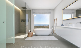 Villas modernes de construction neuve à vendre avec vue imprenable sur la mer à Marbella, à proximité des plages et du centre 32163 