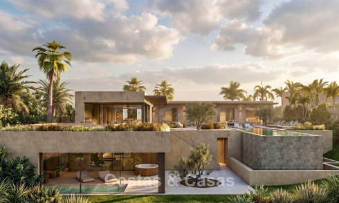Villas modernes de construction neuve à vendre avec vue imprenable sur la mer à Marbella, à proximité des plages et du centre 803969