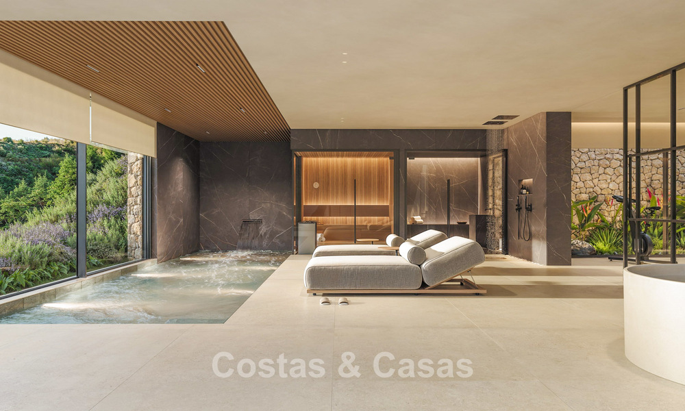 Villas modernes de construction neuve à vendre avec vue imprenable sur la mer à Marbella, à proximité des plages et du centre 803980