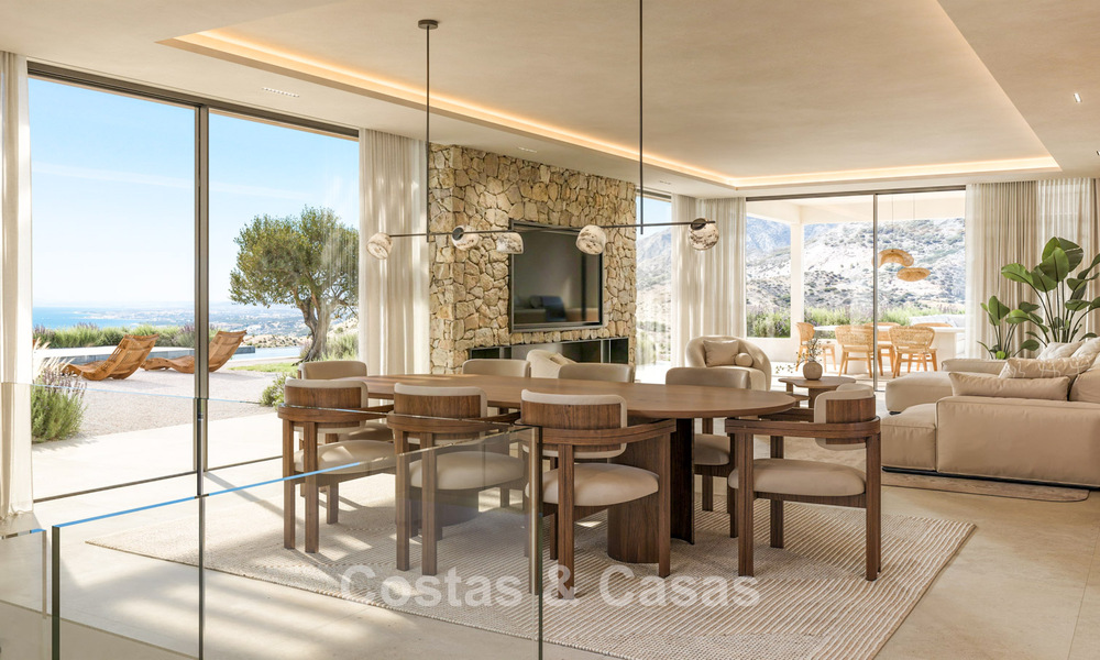 Villas modernes de construction neuve à vendre avec vue imprenable sur la mer à Marbella, à proximité des plages et du centre 803988