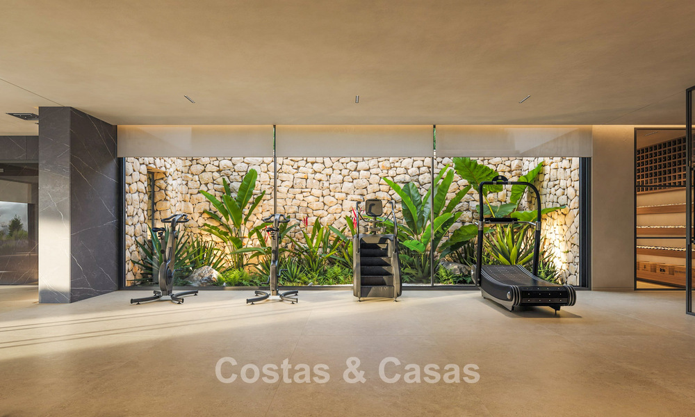Villas modernes de construction neuve à vendre avec vue imprenable sur la mer à Marbella, à proximité des plages et du centre 803996