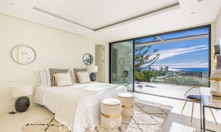 Elégante et spacieuse villa neuve, moderne à vendre avec vue panoramique sur la mer à Elviria, Marbella 32316 