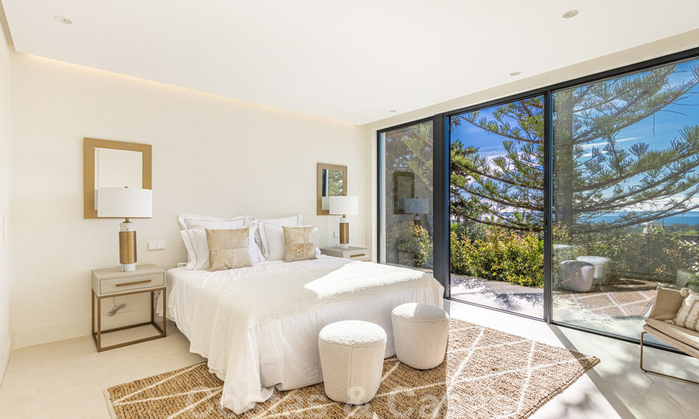 Elégante et spacieuse villa neuve, moderne à vendre avec vue panoramique sur la mer à Elviria, Marbella 32329