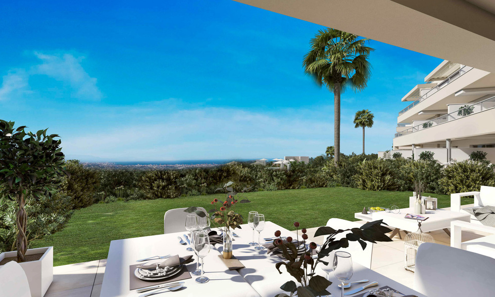 Appartements modernes à vendre avec vue imprenable sur la mer, le golf et les montagnes dans la station de golf de La Cala de Mijas - Costa del Sol 32601