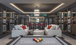 Villa moderne exclusive à vendre avec vue panoramique sur la montagne, le golf et la mer à Marbella - Benahavis. Prêt à emménager. 32619 