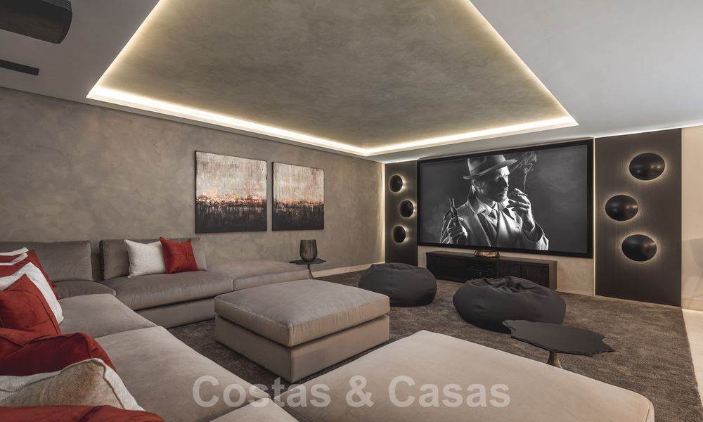 Villa moderne exclusive à vendre avec vue panoramique sur la montagne, le golf et la mer à Marbella - Benahavis. Prêt à emménager. 32620