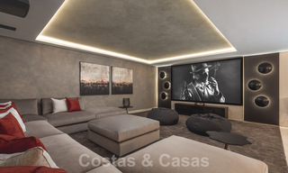 Villa moderne exclusive à vendre avec vue panoramique sur la montagne, le golf et la mer à Marbella - Benahavis. Prêt à emménager. 32620 