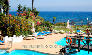 Appartement de luxe de 4 chambres dans un complexe de plage en première ligne, à distance de marche de Puerto Banus à Marbella 32847 