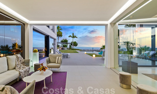 Villa de luxe moderne et exclusive, prête à emménager, à vendre à Benahavis - Marbella, avec vue imprenable sur le golf et la mer 33547 