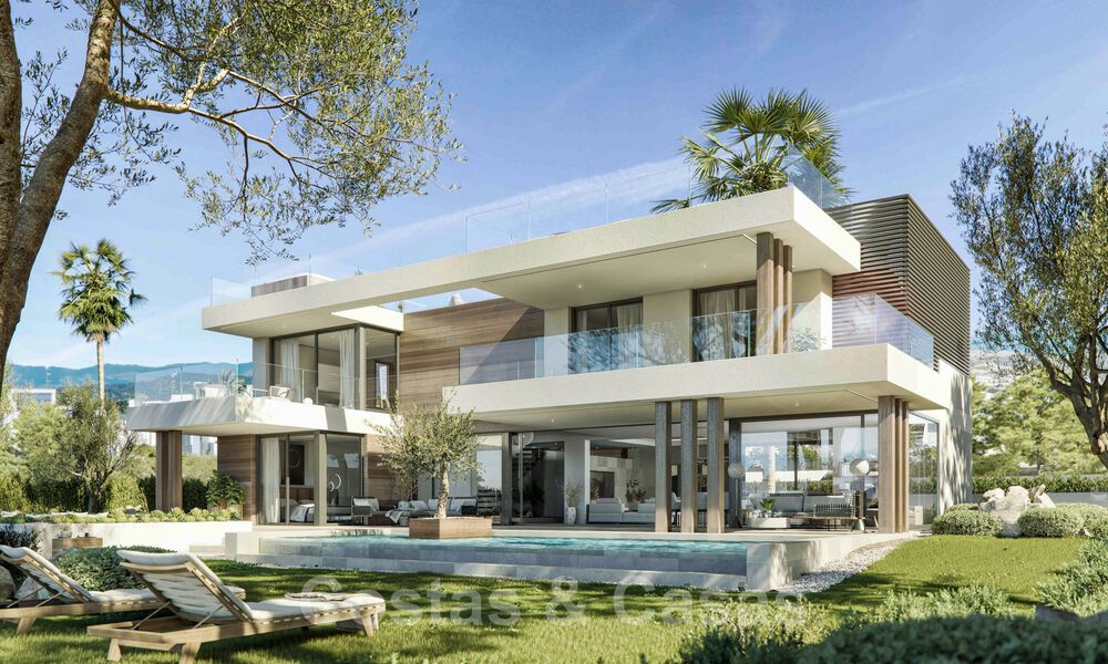 Nouvelles villas de style moderne avec vue sur la mer à vendre sur le nouveau Golden Mile entre Marbella et Estepona 33895