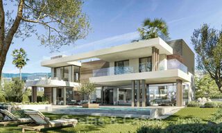 Nouvelles villas de style moderne avec vue sur la mer à vendre sur le nouveau Golden Mile entre Marbella et Estepona 33895 