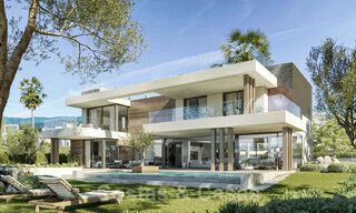 Nouvelles villas de style moderne avec vue sur la mer à vendre sur le nouveau Golden Mile entre Marbella et Estepona 33895 
