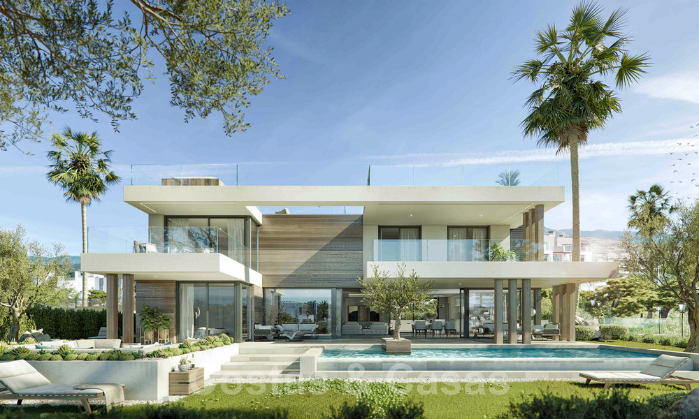 Nouvelles villas de style moderne avec vue sur la mer à vendre sur le nouveau Golden Mile entre Marbella et Estepona 33896
