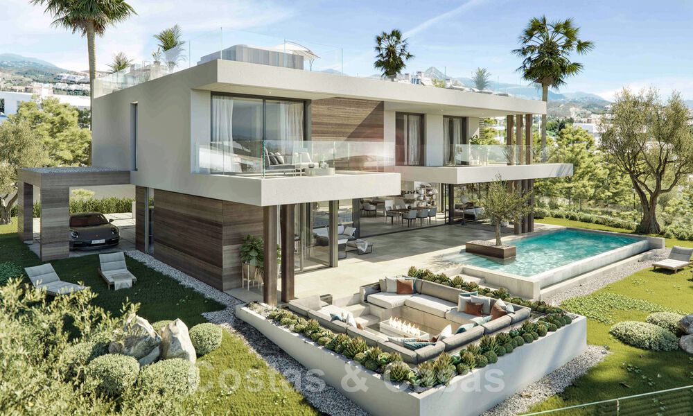 Nouvelles villas de style moderne avec vue sur la mer à vendre sur le nouveau Golden Mile entre Marbella et Estepona 33897