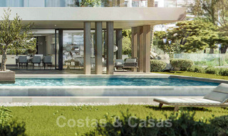 Nouvelles villas de style moderne avec vue sur la mer à vendre sur le nouveau Golden Mile entre Marbella et Estepona 33898 