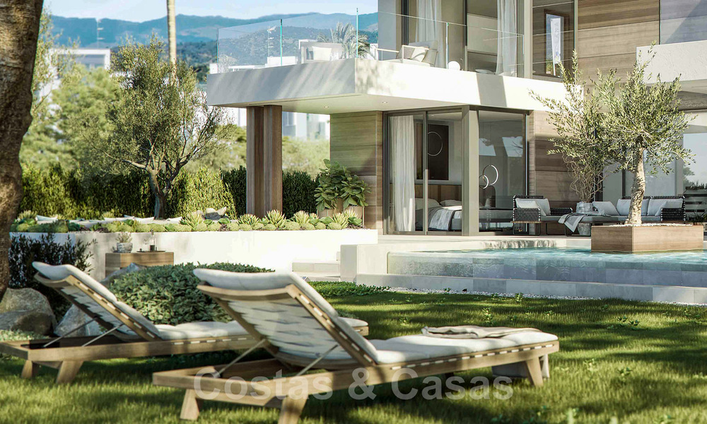 Nouvelles villas de style moderne avec vue sur la mer à vendre sur le nouveau Golden Mile entre Marbella et Estepona 33899