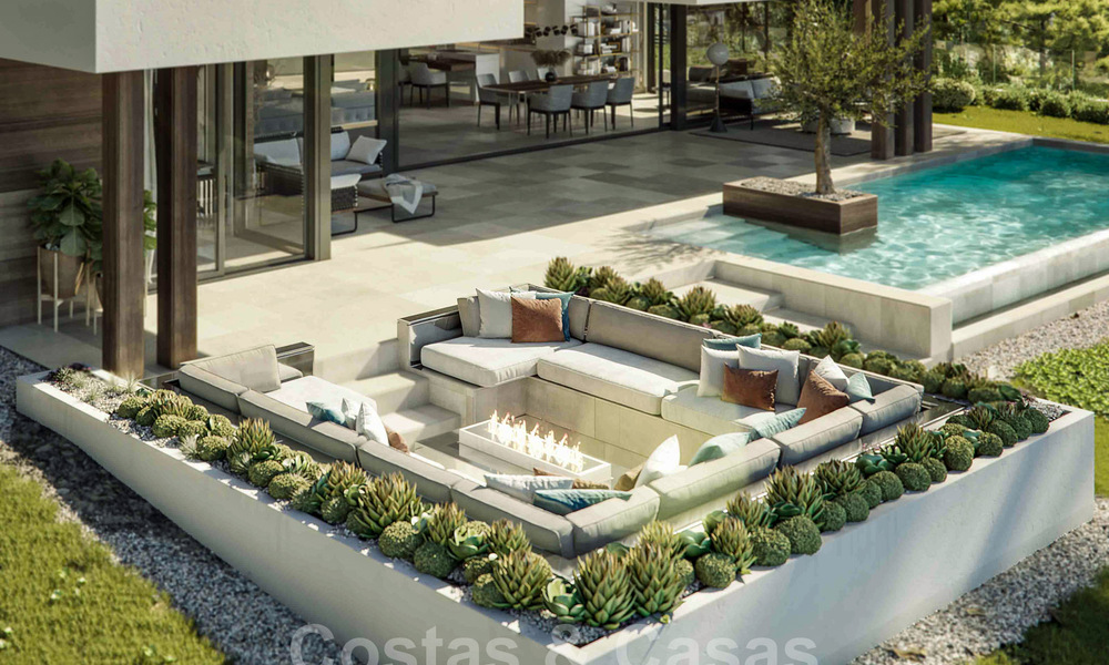Nouvelles villas de style moderne avec vue sur la mer à vendre sur le nouveau Golden Mile entre Marbella et Estepona 33900