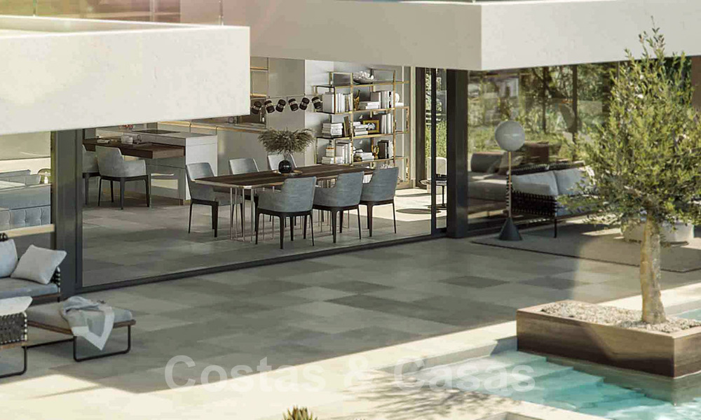 Nouvelles villas de style moderne avec vue sur la mer à vendre sur le nouveau Golden Mile entre Marbella et Estepona 33901