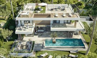 Nouvelles villas de style moderne avec vue sur la mer à vendre sur le nouveau Golden Mile entre Marbella et Estepona 33902 