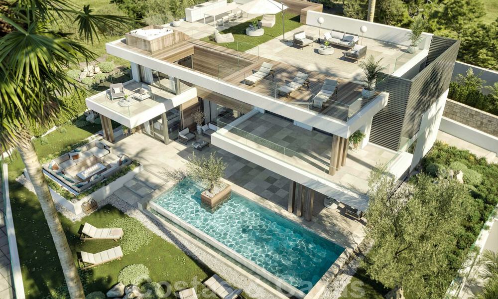 Nouvelles villas de style moderne avec vue sur la mer à vendre sur le nouveau Golden Mile entre Marbella et Estepona 33903
