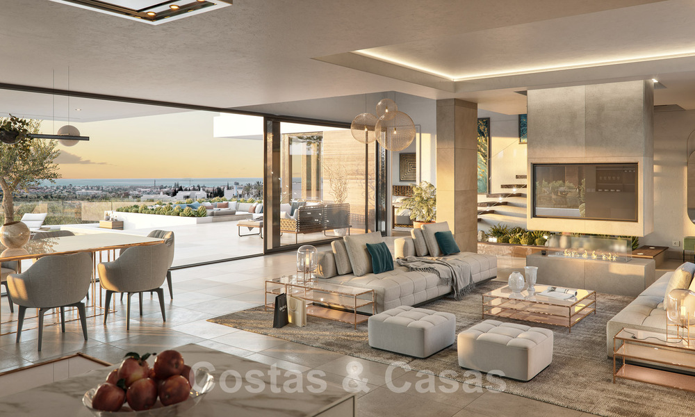 Nouvelles villas de style moderne avec vue sur la mer à vendre sur le nouveau Golden Mile entre Marbella et Estepona 33904