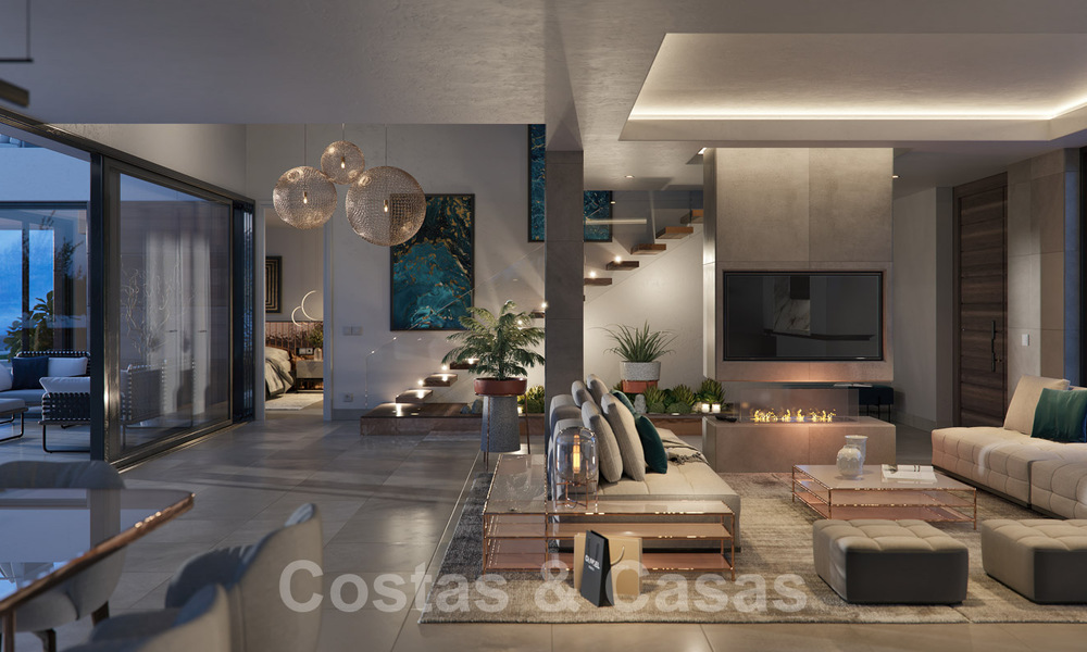 Nouvelles villas de style moderne avec vue sur la mer à vendre sur le nouveau Golden Mile entre Marbella et Estepona 33905