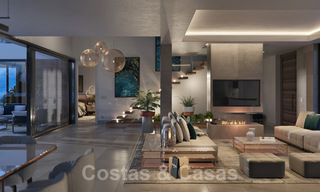 Nouvelles villas de style moderne avec vue sur la mer à vendre sur le nouveau Golden Mile entre Marbella et Estepona 33905 