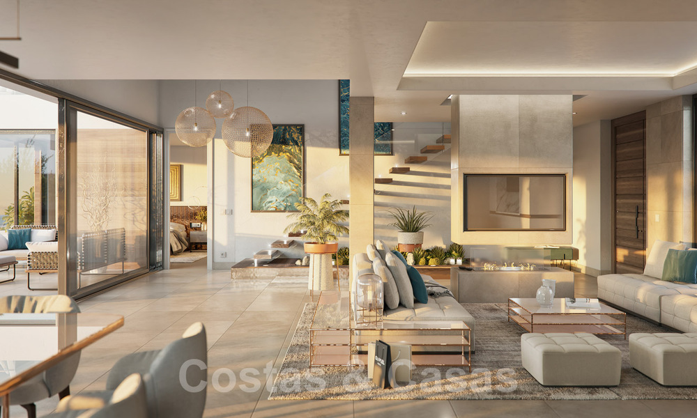 Nouvelles villas de style moderne avec vue sur la mer à vendre sur le nouveau Golden Mile entre Marbella et Estepona 33908