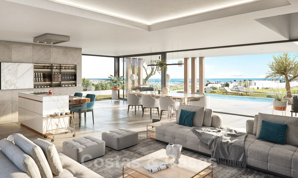 Nouvelles villas de style moderne avec vue sur la mer à vendre sur le nouveau Golden Mile entre Marbella et Estepona 33909