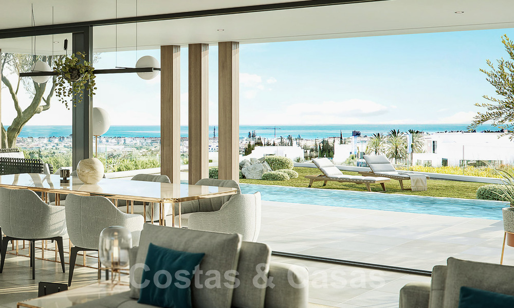 Nouvelles villas de style moderne avec vue sur la mer à vendre sur le nouveau Golden Mile entre Marbella et Estepona 33911