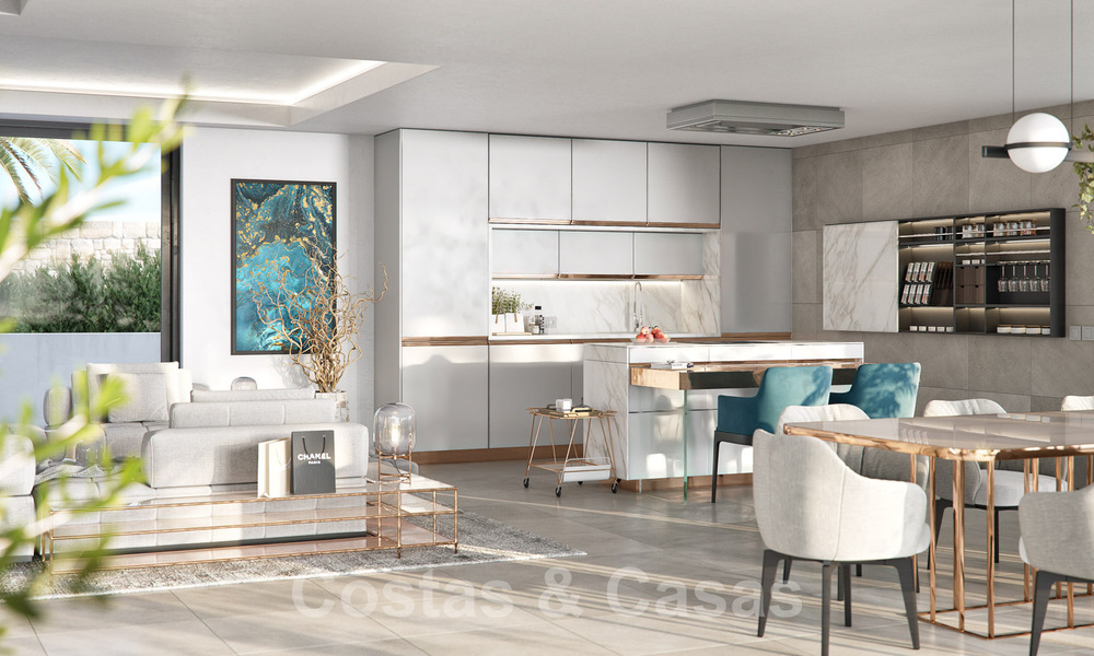 Nouvelles villas de style moderne avec vue sur la mer à vendre sur le nouveau Golden Mile entre Marbella et Estepona 33912