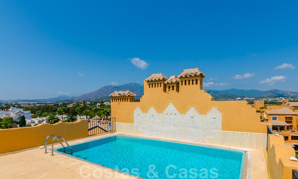 Spectaculaire penthouse avec piscine privée et vue panoramique sur la mer dans un complexe de luxe en front de mer à vendre, New Golden Mile, Marbella - Estepona 34087