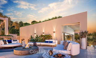 Villas contemporaines sur plan à vendre avec vue panoramique sur la mer, dans une communauté fermée avec club-house et commodités à Marbella - Benahavis 63716 