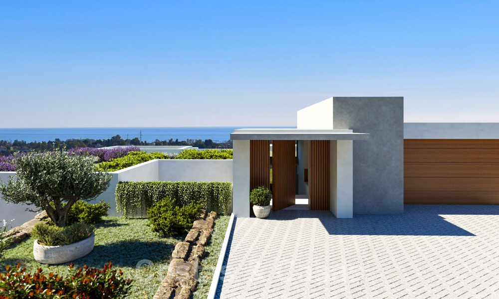Villa moderne de luxe à vendre avec vue panoramique sur la mer, sur le nouveau Golden Mile entre Marbella et Estepona 35593