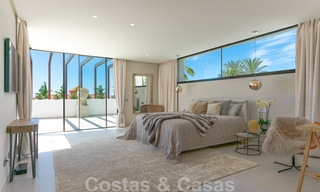 Prêt à emménager, nouvelle villa moderne à vendre avec vue sur la mer depuis tous les niveaux dans un complexe de golf cinq étoiles à Marbella - Benahavis 35741 