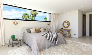 Prêt à emménager, nouvelle villa moderne à vendre avec vue sur la mer depuis tous les niveaux dans un complexe de golf cinq étoiles à Marbella - Benahavis 35743 
