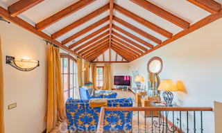 Vente d'une élégante villa rustique de luxe avec vue panoramique sur la mer dans l'exclusif La Zagaleta Golf Resort, Benahavis - Marbella 36285 