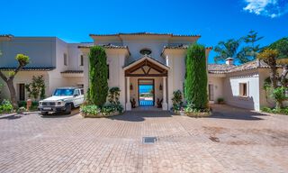 Vente d'une élégante villa rustique de luxe avec vue panoramique sur la mer dans l'exclusif La Zagaleta Golf Resort, Benahavis - Marbella 36306 