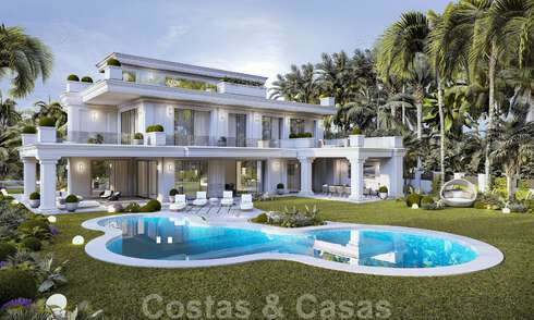 Villas modernes de style avant-gardiste à vendre sur le prestigieux Golden Mile de Marbella 36379