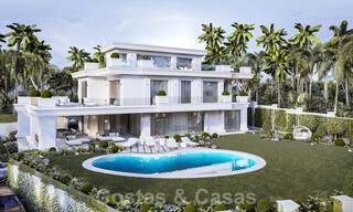 Villas modernes de style avant-gardiste à vendre sur le prestigieux Golden Mile de Marbella 36429 